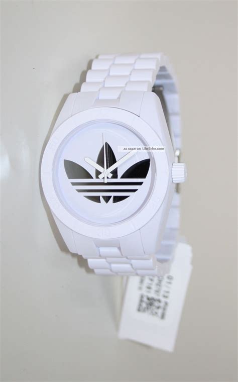 adidas uhr schwarz weiss armband|Armbanduhren .